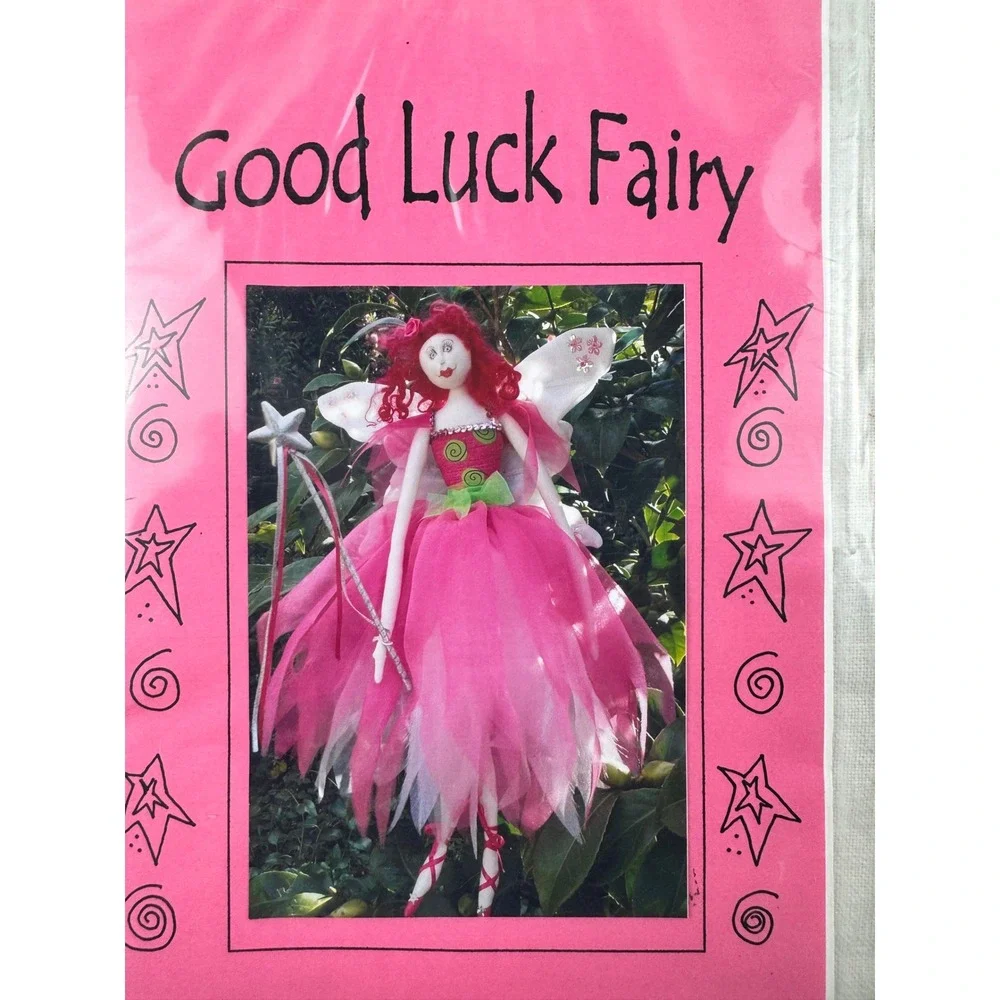 Mixed Lot 4 Cloth Doll Sewing Patterns Fairies Witch Jester Magic Threads Willis